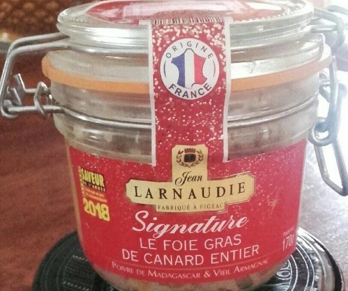 Le foie gras signature au vieil armagnac, poivre de Madagascar et sel de Guérande de Jean Larnaudie