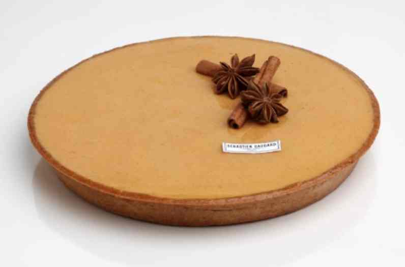 La tarte au potimarron du chef Sébastien Gaudard, disponible en boutique à Paris