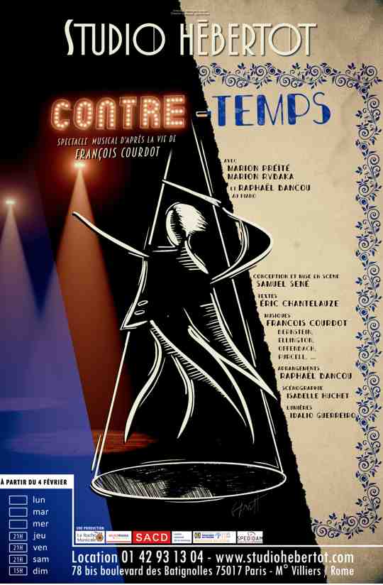 Contre-Temps, la comédie musicale au Studio Hébertot à Paris