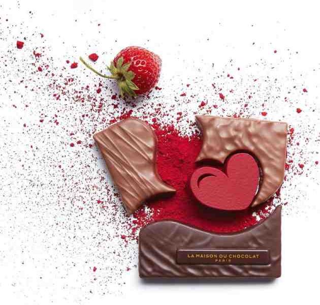La Bouchée Coeur Empreinte de la Maison du Chocolat pour la Saint-Valentin 2021