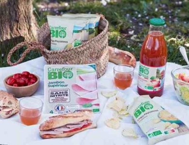 Des produits Carrefour Bio pour se régaler avec un bon pique-nique certifié Bio et Français