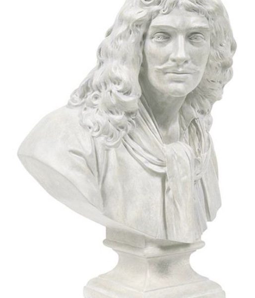 Moulage du buste de Jean-Baptiste Poquelin, dit Molière pour le 400e de sa naissance
