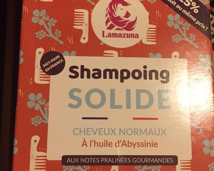 Le shampooing solide pour cheveux normaux de Lamazuna